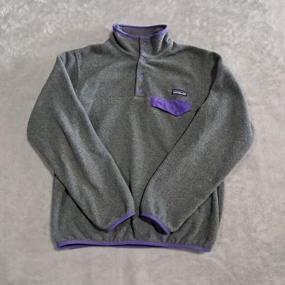 Patagonia Jackets & Blazers - Vintage PATAGONIA SYNCHILLA Womens Snap-T Fleece Pullover  Retro Medium Purple